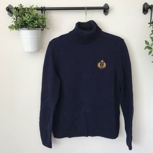 Ralph Lauren navy turtleneck sweater